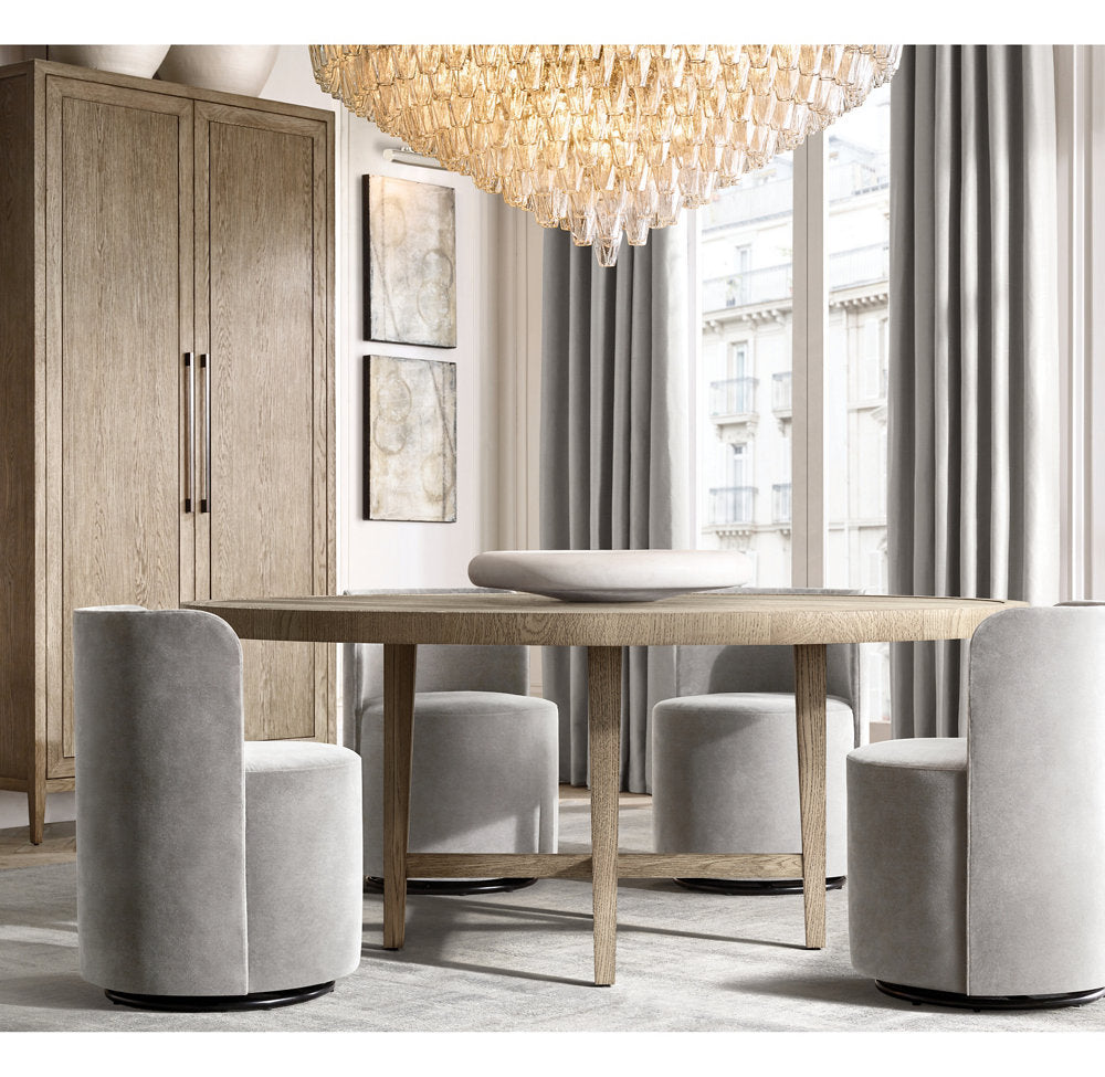 Tiered Clear Glass Drum Chandelier