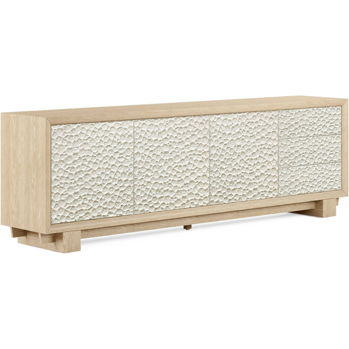 Jonathan Charles Pelagic Cast Metal Entertainment Console (500425-BLO-CPM)