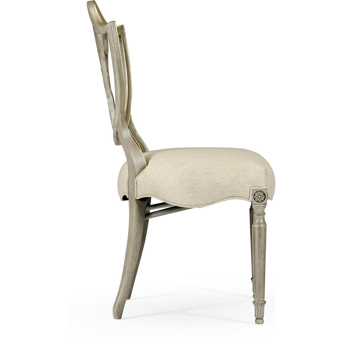 Jonathan Charles Buckingham Gilded Dining Side Chair (495819-SC-PBG-F200) - Set of 2