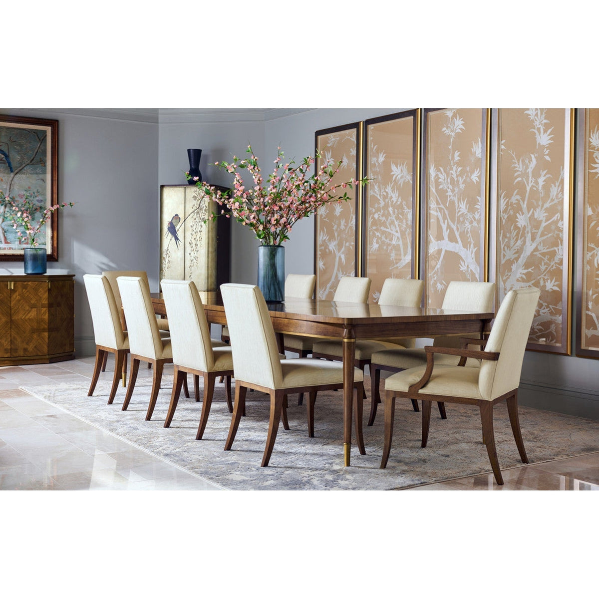 Jonathan Charles Toulouse Dining Table (500348-120L-WTL)