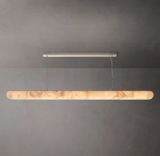 Ultra-Warm Calcite Beam Chandelier