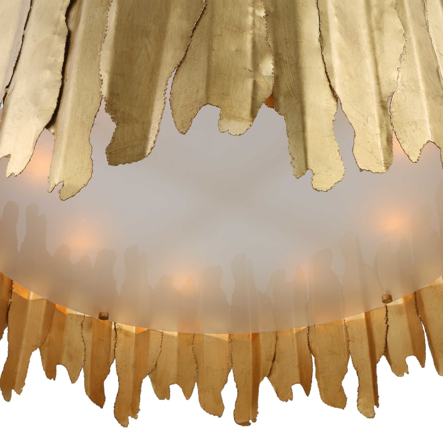 Uttermost Golden Gate 8 Light 28" Wide Drum Chandelier