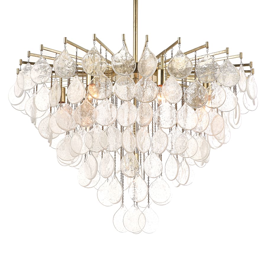 Uttermost Goccia 8 Light 38" Wide Waterfall Chandelier