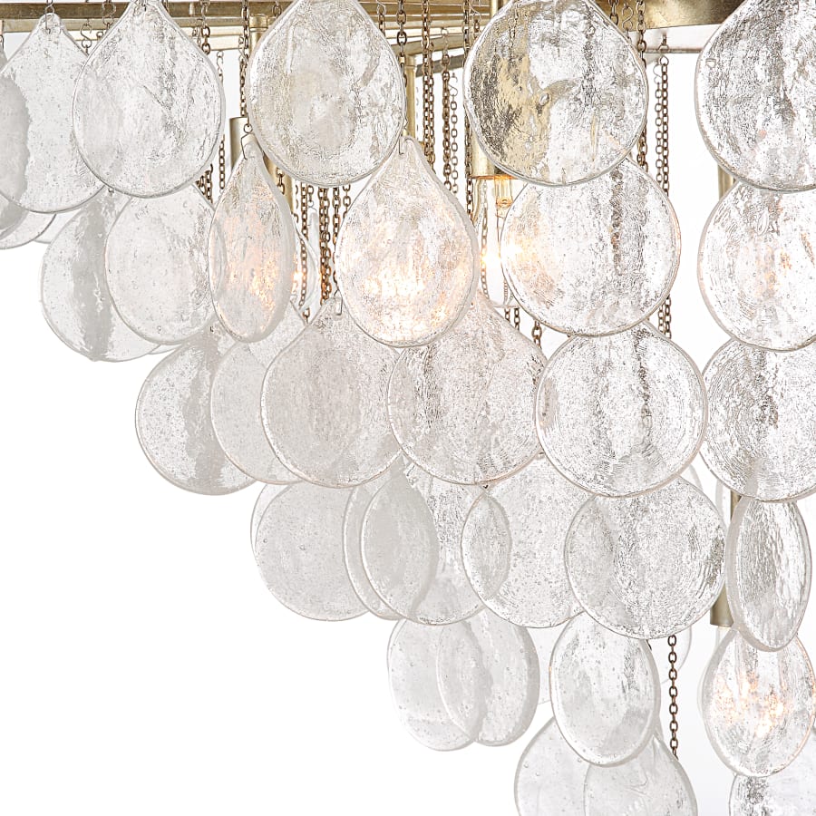 Uttermost Goccia 8 Light 38" Wide Waterfall Chandelier