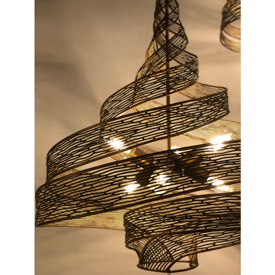 Varaluz Flow 6 Light 26" Wide Abstract Chandelier