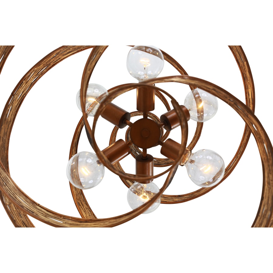 Varaluz Flow 6 Light 26" Wide Abstract Chandelier