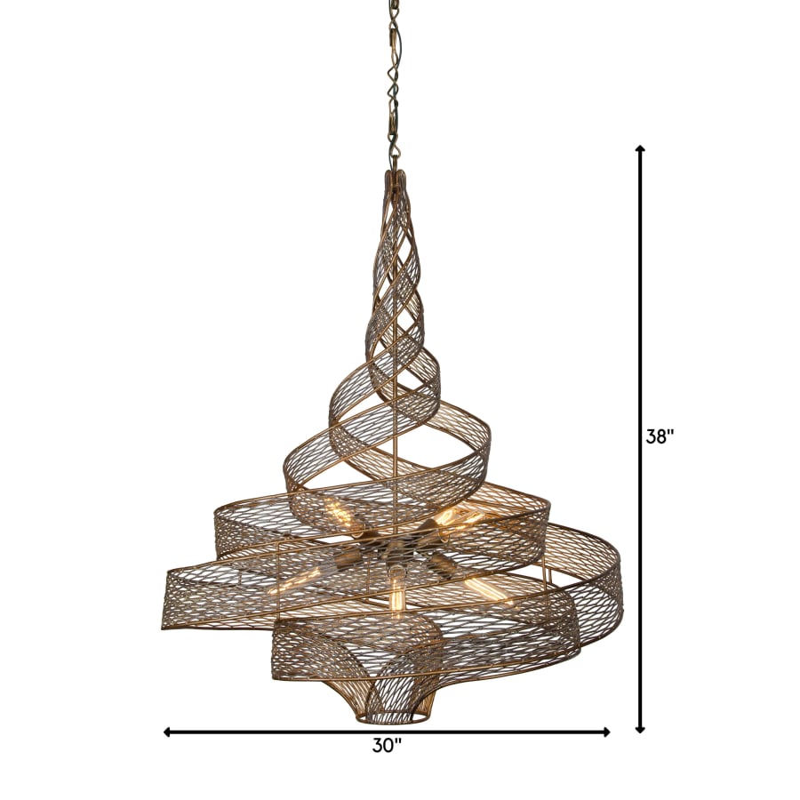 Varaluz Flow 6 Light 30" Wide Abstract Chandelier