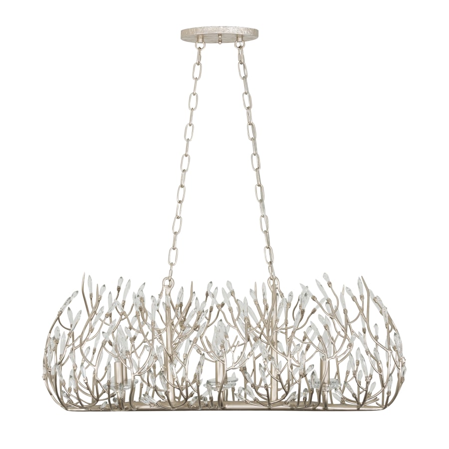 Varaluz Bask 6 Light 36" Wide Crystal Linear Pendant