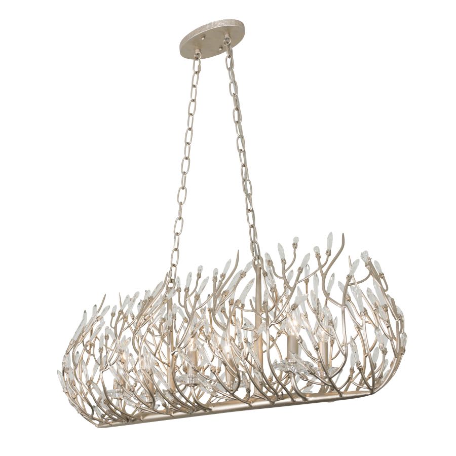 Varaluz Bask 6 Light 36" Wide Crystal Linear Pendant
