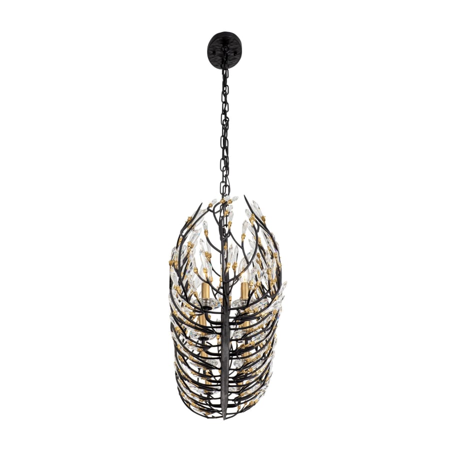 Varaluz Bask 8 Light 48" Wide Crystal Linear Pendant