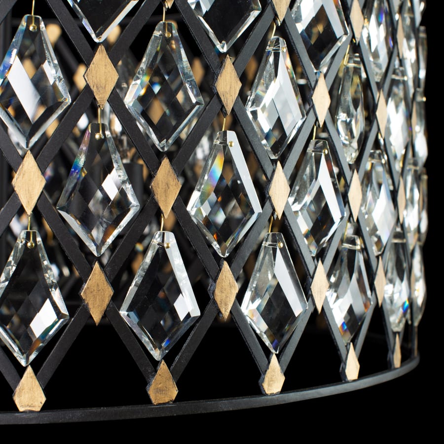 Varaluz Windsor 8 Light 36" Wide Crystal Drum Chandelier