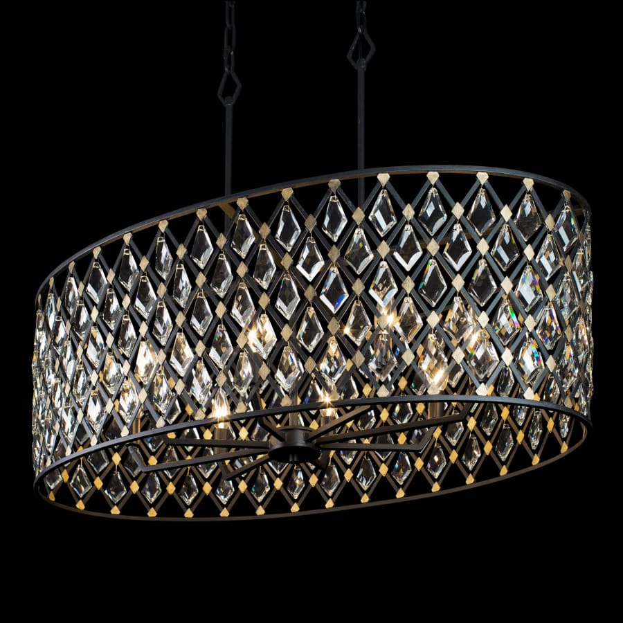 Varaluz Windsor 8 Light 36" Wide Crystal Drum Chandelier
