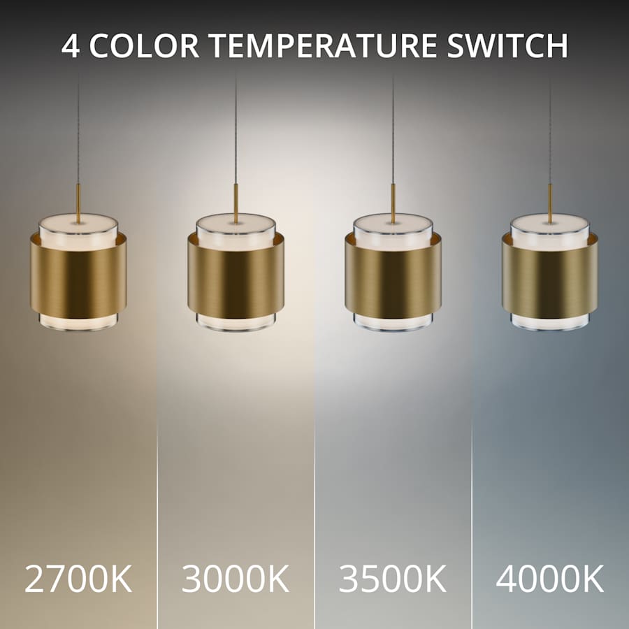 WAC Lighting Banded 17" Wide LED Multi Light Pendant
