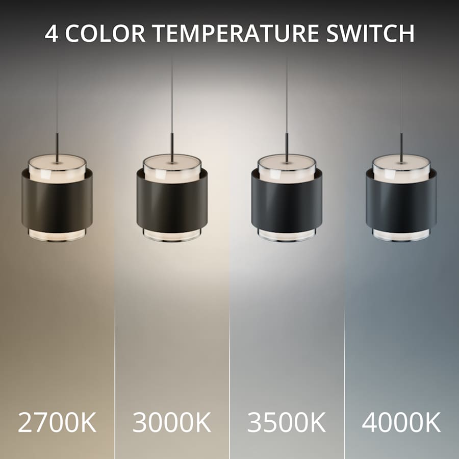 WAC Lighting Banded 17" Wide LED Multi Light Pendant