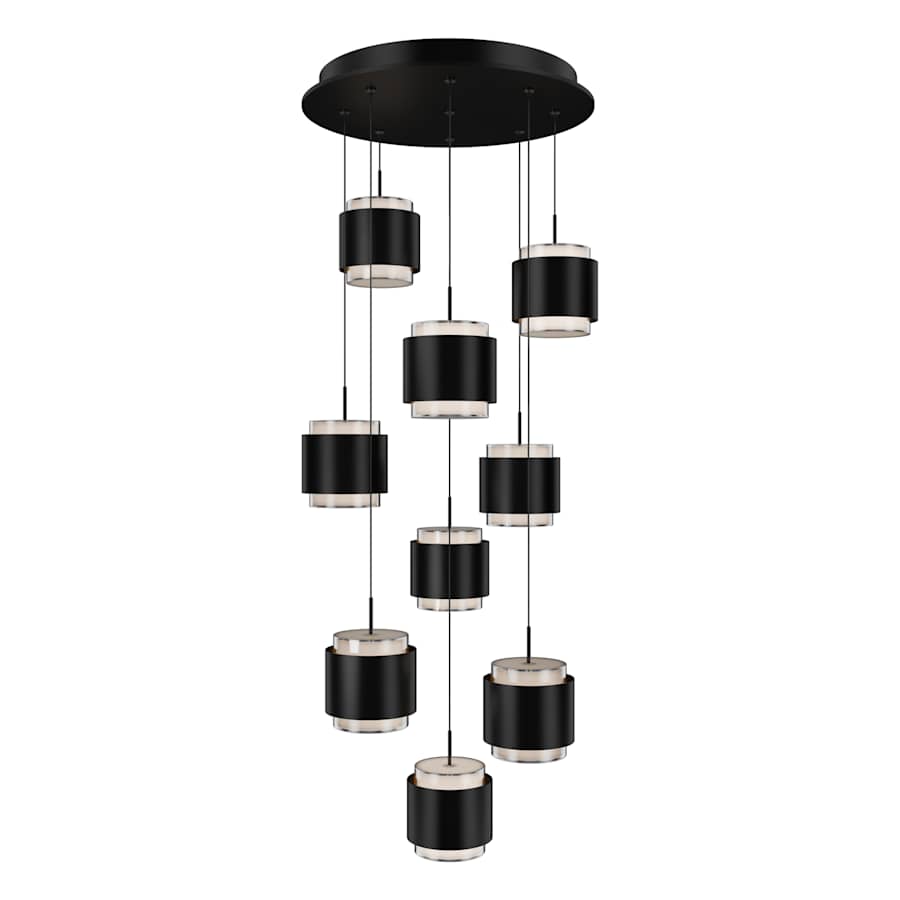 WAC Lighting Banded 17" Wide LED Multi Light Pendant
