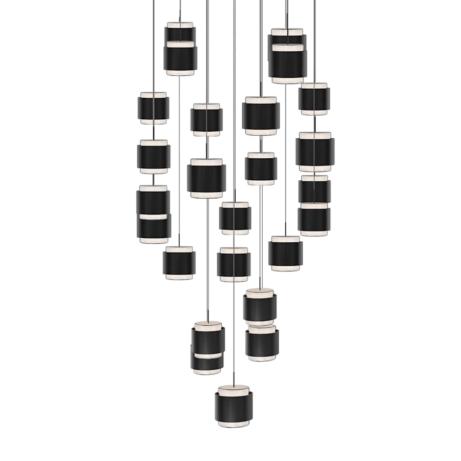 WAC Lighting Banded 28" Wide LED Multi Light Pendant