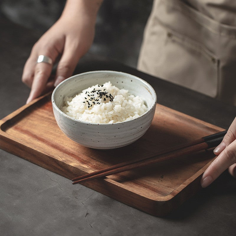White Horse Retro Luxury Rice Bowl