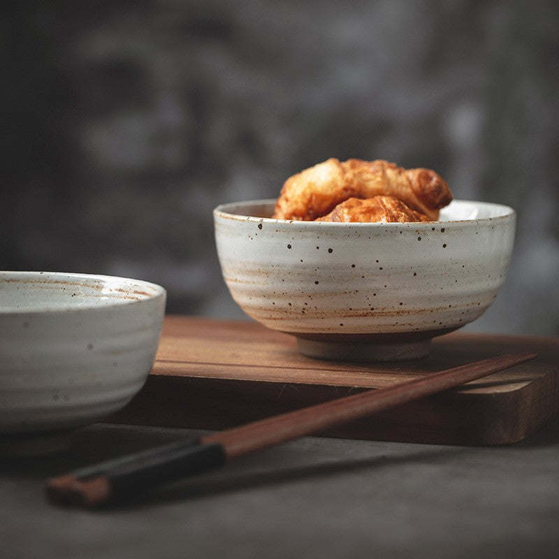 White Horse Retro Luxury Rice Bowl
