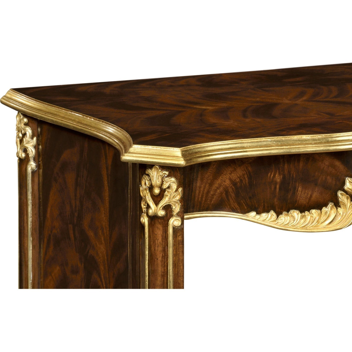 Jonathan Charles Mahogany & Gilded Nightstand (495504-BMA-GIL)