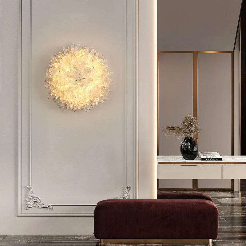Romantic Crystal Sunflower Wall Sconce