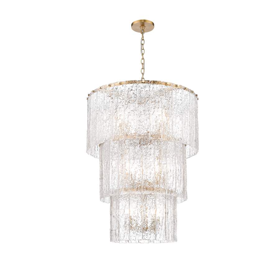 Z-Lite Glacier 12 Light 28" Wide Waterfall Chandelier
