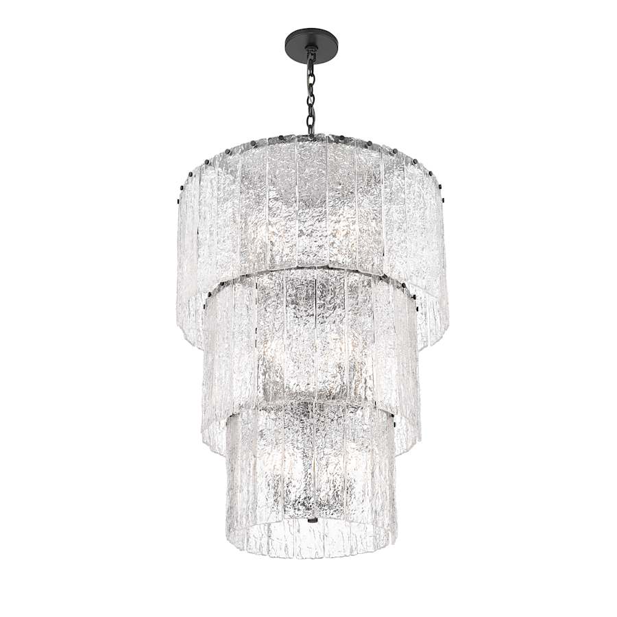 Z-Lite Glacier 12 Light 28" Wide Waterfall Chandelier