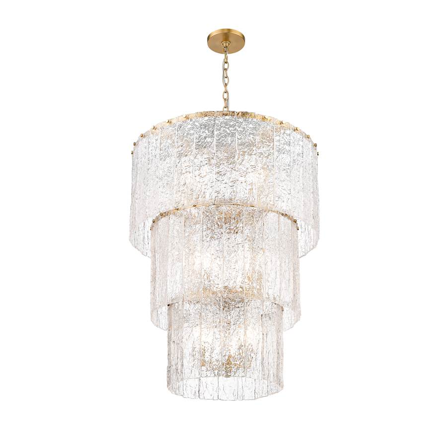 Z-Lite Glacier 12 Light 28" Wide Waterfall Chandelier