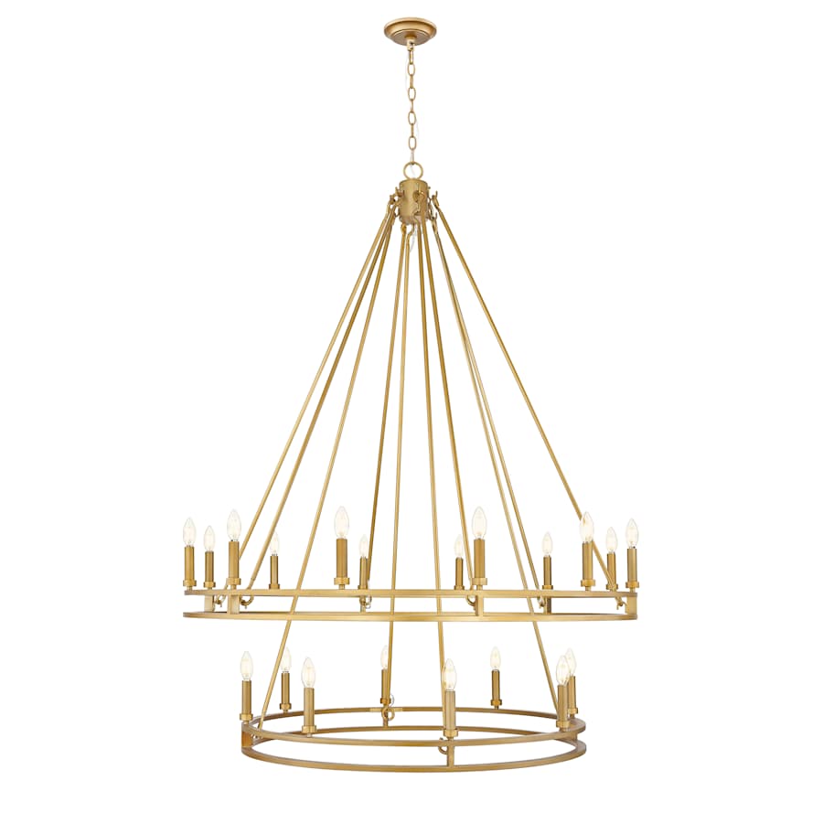 Z-Lite Dennison 20 Light 48" Wide Taper Candle Style Chandelier