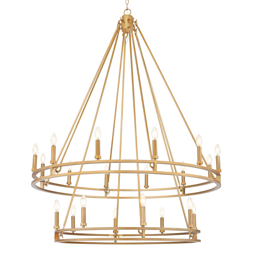 Z-Lite Dennison 20 Light 48" Wide Taper Candle Style Chandelier