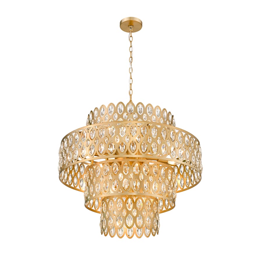 Z-Lite Dealey 13 Light 26" Wide Crystal Waterfall Chandelier