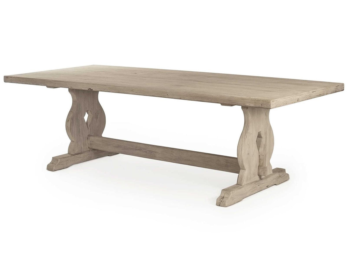 Hamburg 100-Inch Rectangle Dining Table in Dry Natural Elm